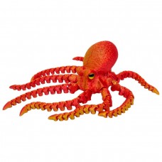 Игрушка подвижная 3D Осьминог (ОРАНЖЕВЫЙ ГРАДИЕНТ)