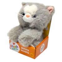 Мягкая игрушка КОТИК (СЕРЫЙ)