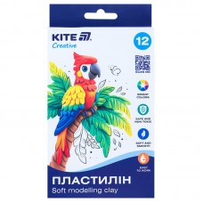 Пластилін восковий, 12 кольорів, 200 г. Kite Creative