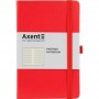 Книга записная Partner, 125*195, 96 л, лин, красная (Axent)