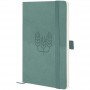 Книга записная Partner Soft Skin, 125*195, серо-лазурная, Колоски (Axent)