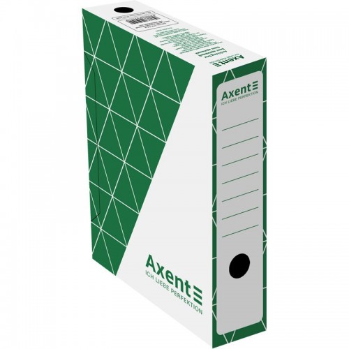 Бокс архивный 80 мм, зеленый (Axent)