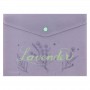 Папка на кнопке, А5+, Lavender-2 (Axent)