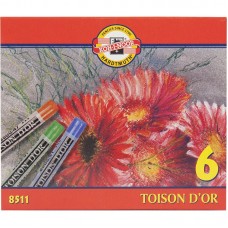 Крейда-пастель TOISON D'OR,  6 кол.