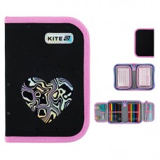 Пенал Kite 1 від., 2 відв., з наповненням 622H Love is
