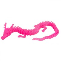 Игрушка подвижная 3D Дракон 45см (РОЗОВЫЙ вид 2)