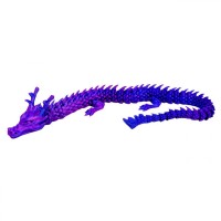 Игрушка подвижная 3D Дракон 45см (ФИОЛЕТОВО-СИНИЙ)