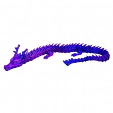 Игрушка подвижная 3D Дракон 45см (ФИОЛЕТОВО-СИНИЙ)