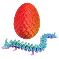 Игрушка подвижная 3D Дракон в яйце (ОРАНЖЕВЫЙ)