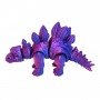 Игрушка подвижная 3D Динозавр 18 см, Стегозавр (ФИОЛЕТОВЫЙ ГРАДИЕНТ) (MiC)