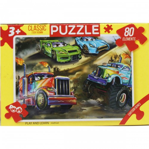 Пазлы Сказка, 80 эл тачки (Dankotoys)
