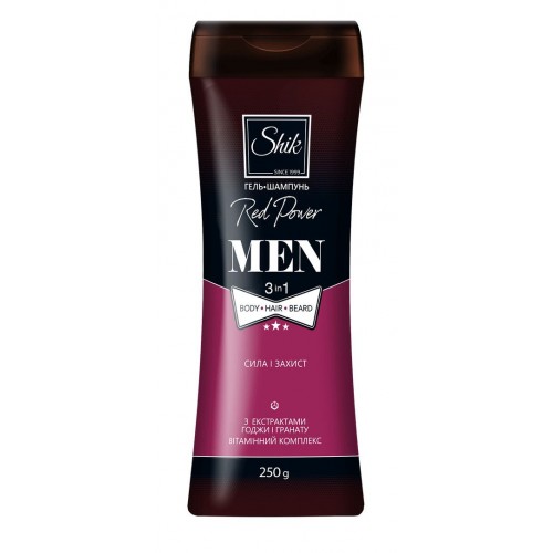 Shik Гель-шампунь 250г Men Red Рower (Shik)