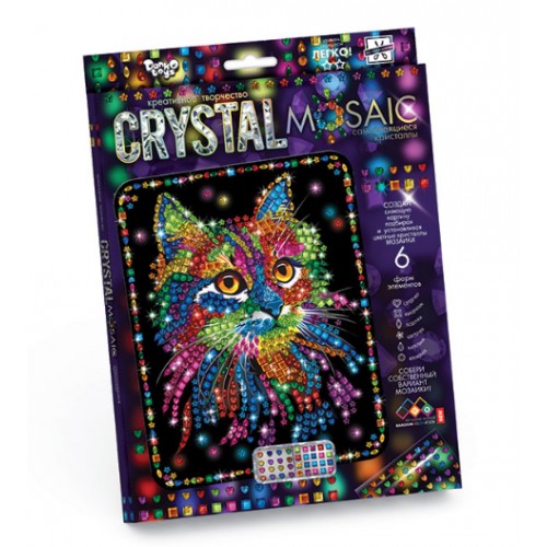 Набор для креативного творчества "CRYSTAL MOSAIC", "Котенок" (Dankotoys)