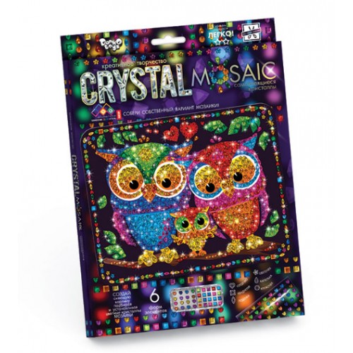 Набор для креативного творчества "CRYSTAL MOSAIC", "Совушки" (MiC)