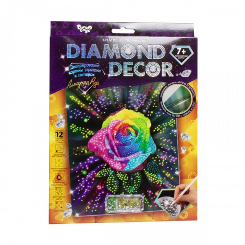 Набор для творчества "Diamond Decor: Алмазная роза" (Dankotoys)