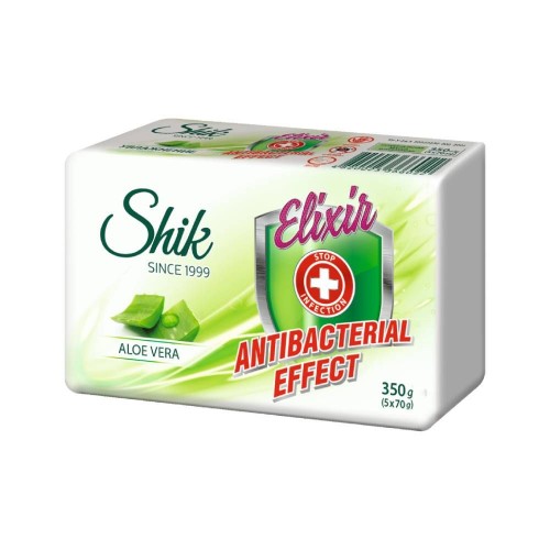 Мыло антибактериальное "ELIXIR" 5*70г Алоэ (Shik)