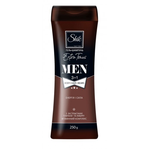 Shik Гель-шампунь 250г Men Extra Тonus (Shik)
