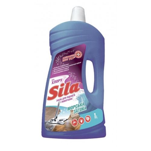 Средство для пола и поверхностей "SILA" 1,0 л Морской залив (SILA)