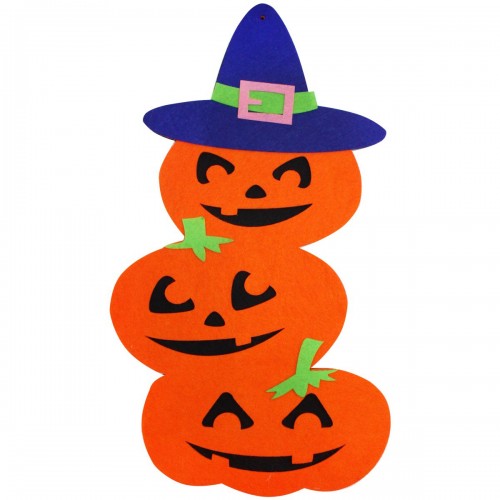 Подвеска из фетра,"Happy Halloween: Тыквы" (Аплі Краплі)