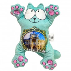 Котик Саймон на присосках 24 см ОДЕСА (БІРЮЗОВИЙ)