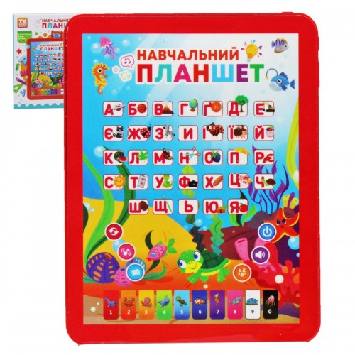 Интерактивная игрушка "Обучающий планшет", красный (TK Group)