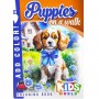 Розфарбовка,210х297 мм (PUPPIES ON A WALK) (Art studio of Happiness)