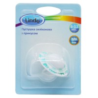 LI 407/6-12 Пустушка силіконова з прикусом (від 6 до 12міс) біла