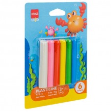 Пластилiн Deli EH712-12 12 кол супермʼякий 160 гр