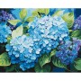 Картина за номерами "Блакитна гортензія" 40*50 см (Origami)