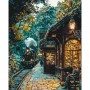Картина за номерами "В очікуванні потягу" 40*50 см (Origami)