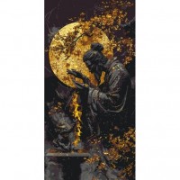 Картина по номерам с красками металлик 