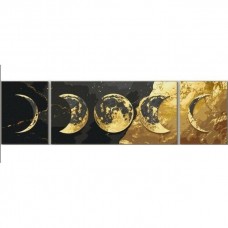 Картина за номерами  (триптих) з фарбами металік 