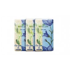 Happy Life, мило (180г) Синій льон і матча