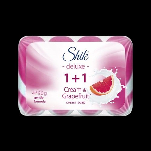 Shik 1+1 Deluxe крем-мыло туалетное 4*90г крем/грйпфрут (Shik)
