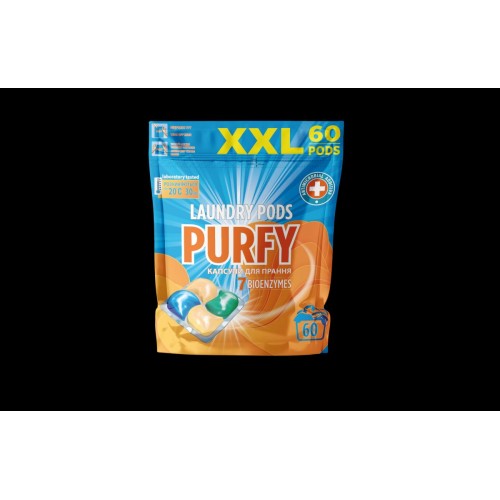 Purfy средство для стирки в капсулах (60шт*19г) (Purfy)