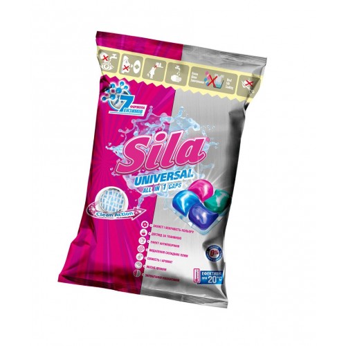 Sila. средство для стирки в капсулах, 21г (SILA)
