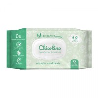 Салфетки влажные для взрослых и детей, алоэ вера, с клапаном, Chicolino, 72 шт