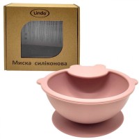 Мисочка силиконовая (розовая)