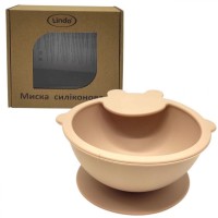 Мисочка силиконовая (бежевый)