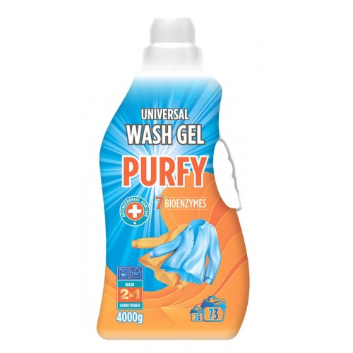 Purfy Universal, средство жидкое для стирки тканей, 4,0кг (Purfy)