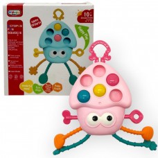 Розвивальна гра, 2 види, пальчикова гра, прорізувачі, в коробці (РОЖЕВИЙ)