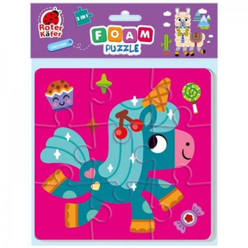 Мягкие пазлы 2в1 "Foam Puzzle: Единороги" (Vladi Toys)