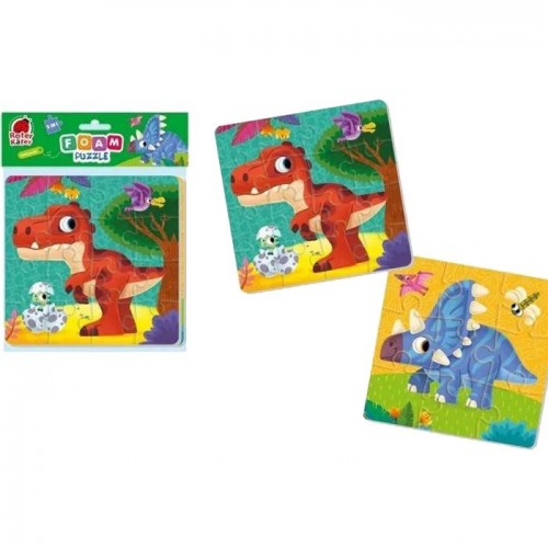 Мягкие пазлы 2в1 "Foam Puzzle: Динозавры" (Vladi Toys)