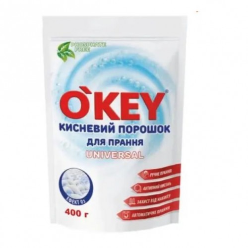 OKEY кислородный порошок 400г дой-пак (OKEY)