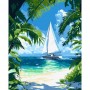 Картина за номерами "Тропічне узбережжя" 40х50 см (Ідейка)