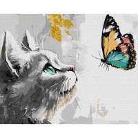 Картина по номерам с красками металлик 