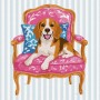 Картина по номерам "Бигль" 40x40см (Ідейка)