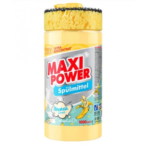 MAXI POWER Средство для мытья посуды Банан 1л (MAXI POWER)