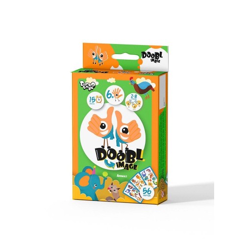 Настольная игра "Doobl image mini: Animals" укр (Dankotoys)