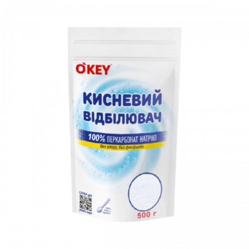 OKEY кислородный отбеливатель 100% 500г дой-пак (OKEY)